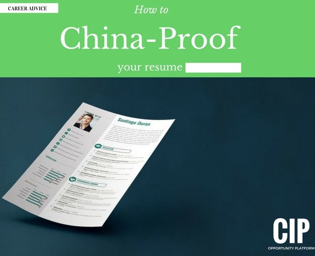 5 Ways to ChinaProof Your Resume for Internship in China China