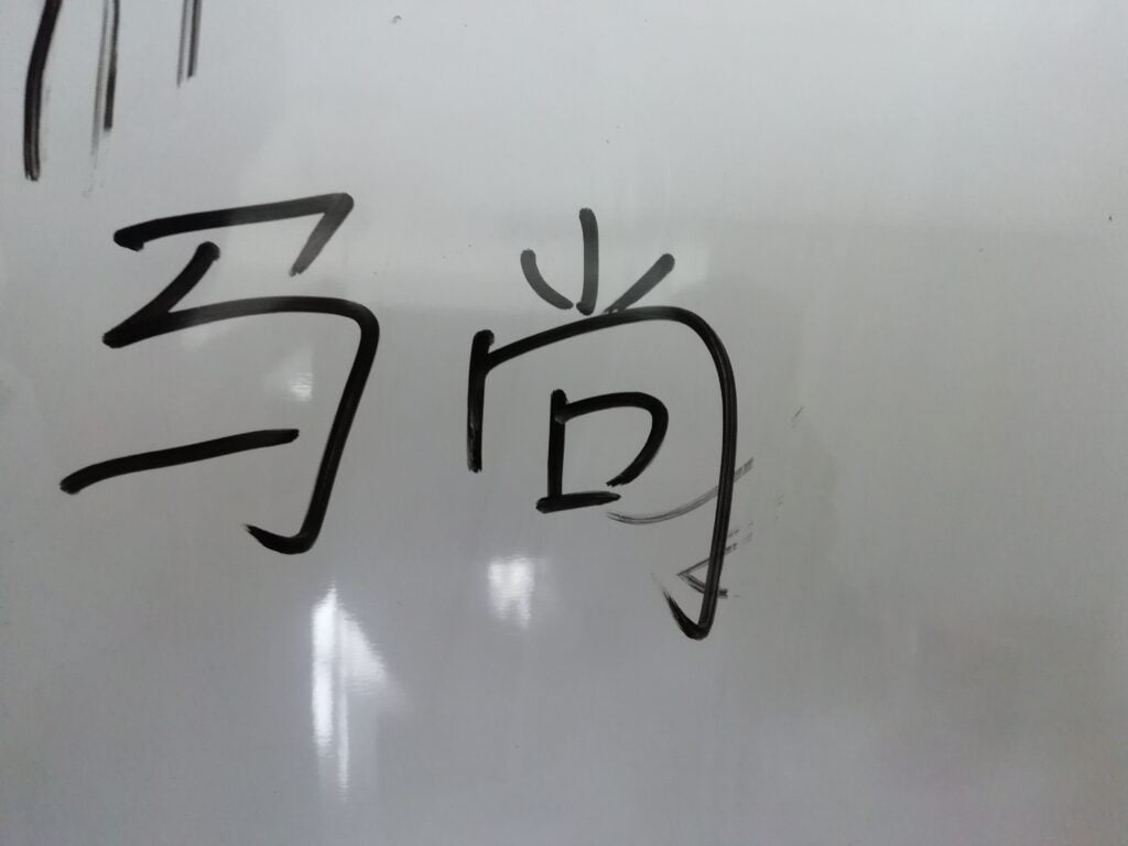 Tiago's Chinese name: 马尚 (mǎ shàng)
